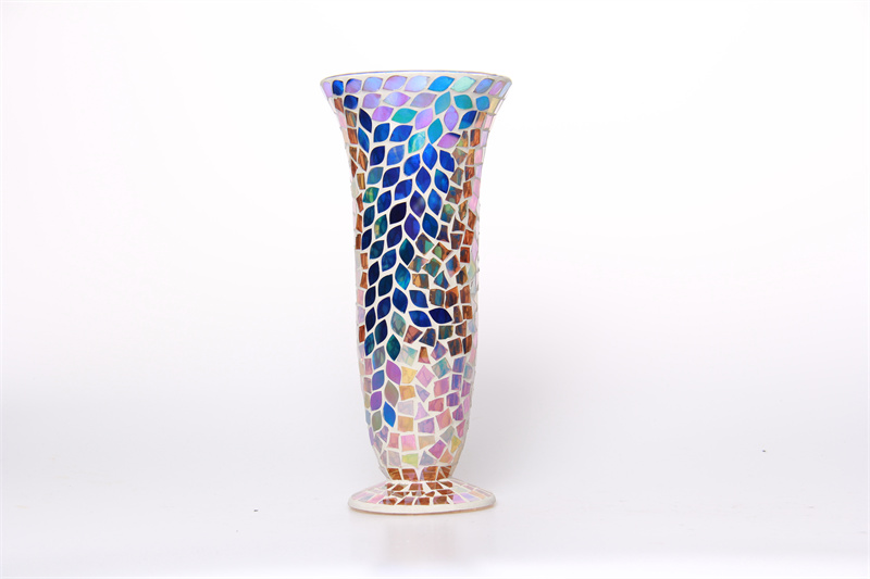 Mosaic Glass Vase