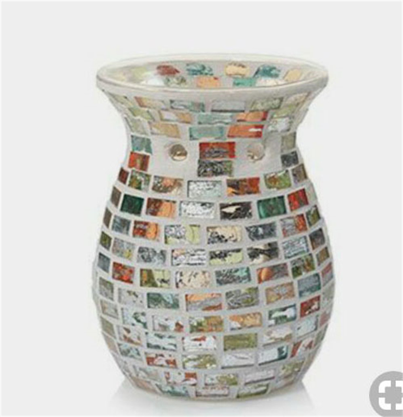 Mosaic Crackle Glass Wax Melter