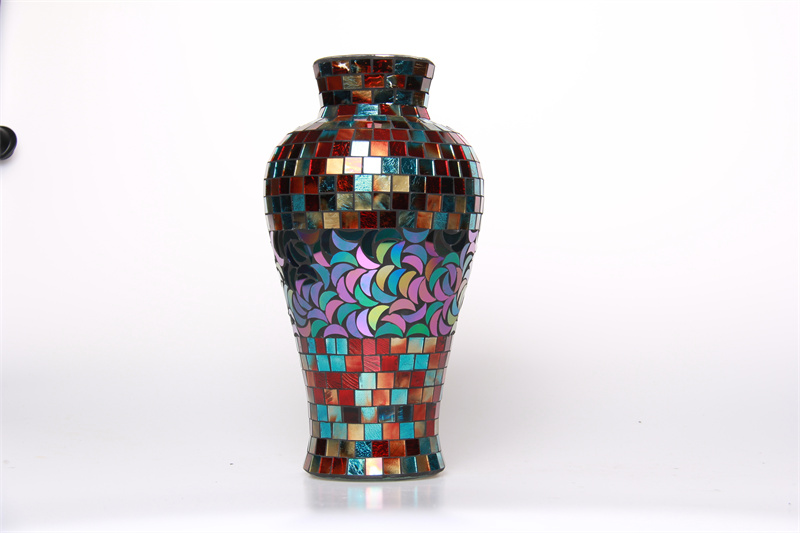 Mosaic Glass Vase