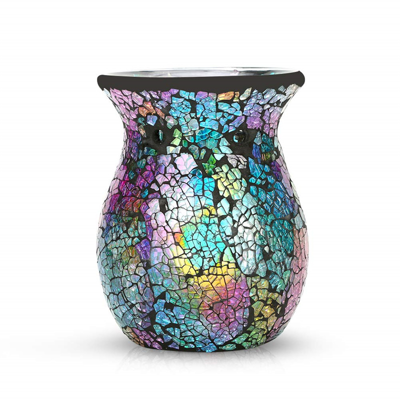 Mosaic Crackle Glass Wax Melter