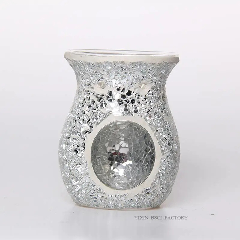 Mosaic Crackle Glass Wax Melter