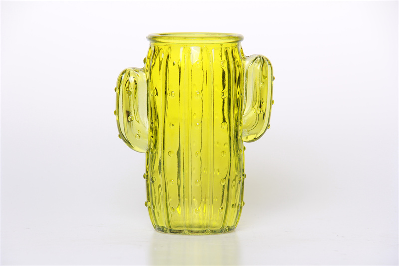 Spray Printed Glass Vase