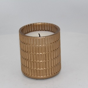 Tinted Spray Finish Glass Candle Holder
