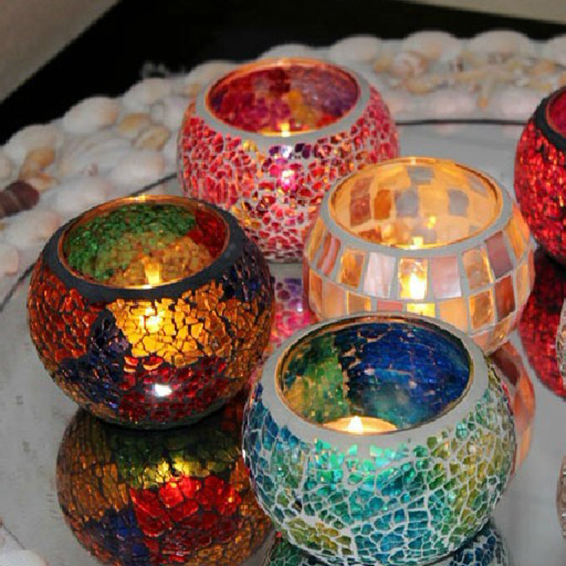 Mosaic Candle Holder