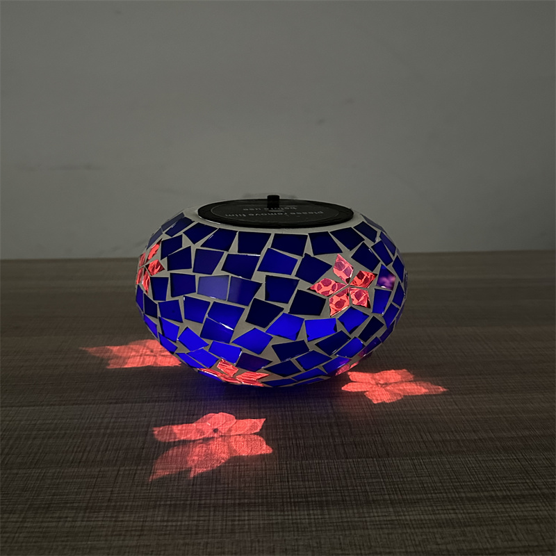 Mosaic Solar Globe Lantern