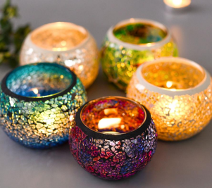 Подсвечник из мозаики Подсвечник из мозаики