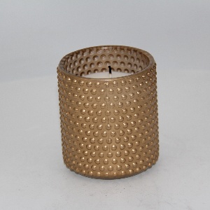 Tinted Spray Finish Glass Candle Holder