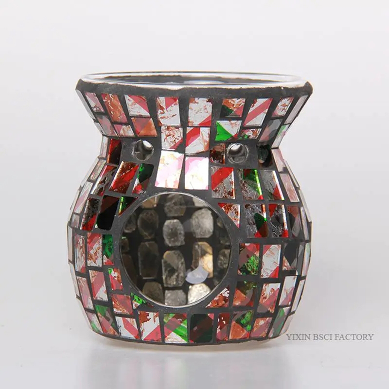 Mosaic Crackle Glass Wax Melter
