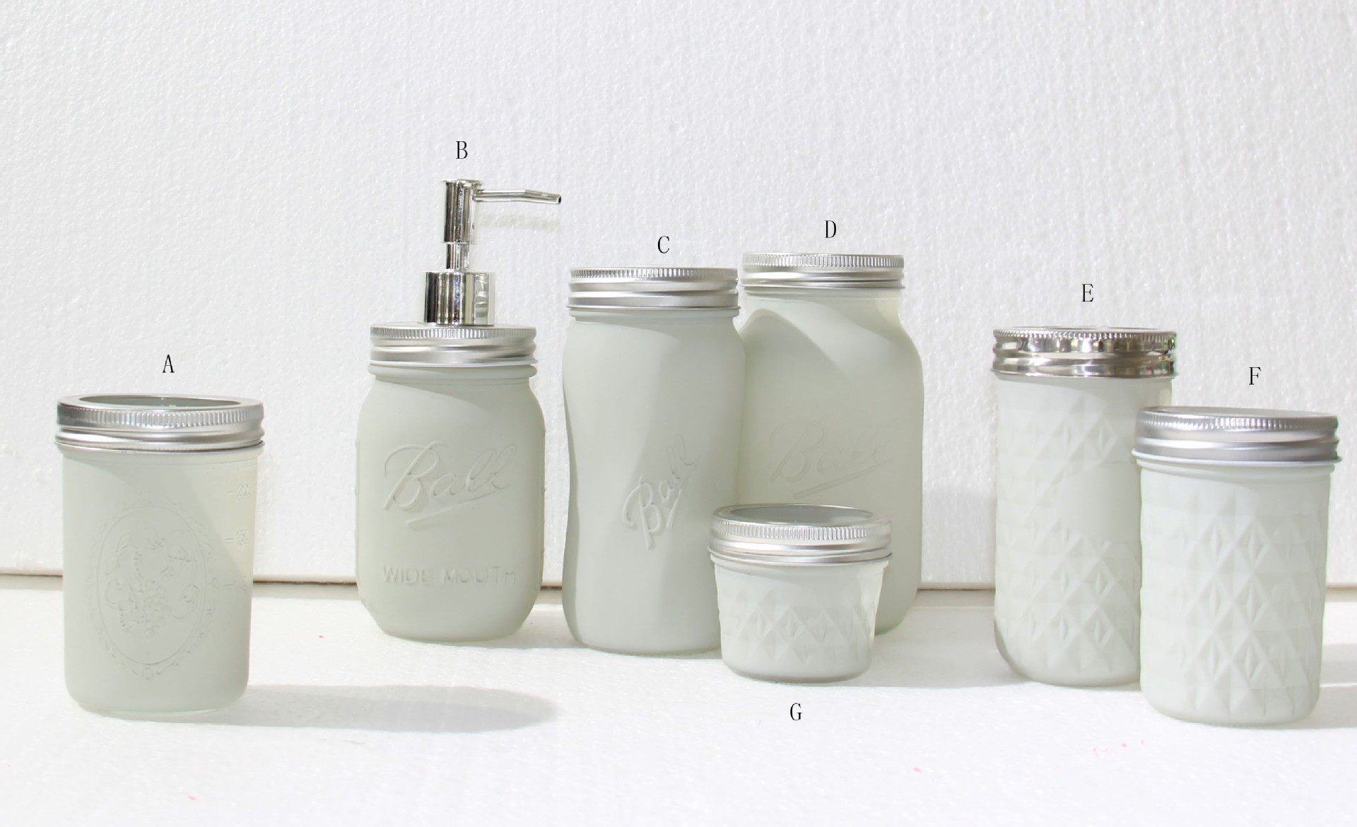 Spray colored glass products